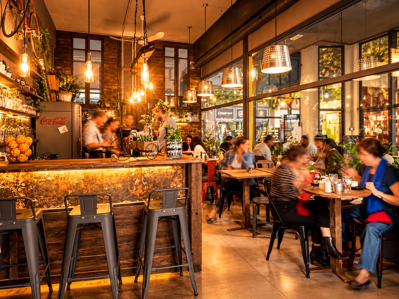 Bistro Barbu — salle animée
